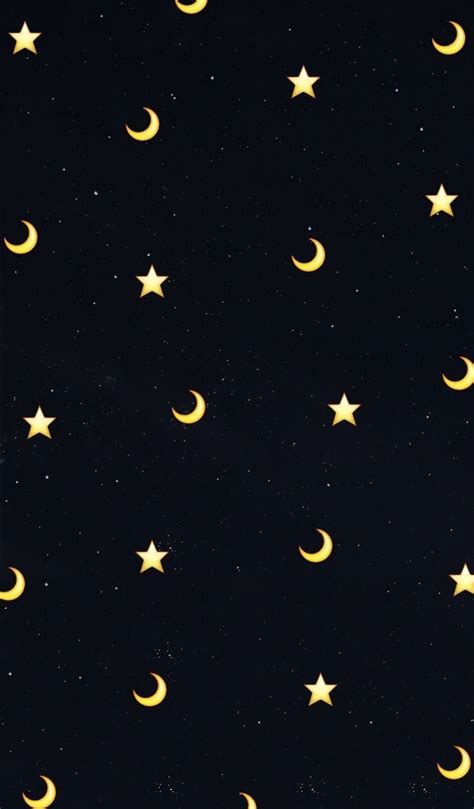 Moon And Stars Wallpaper Aesthetic