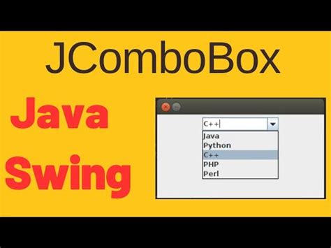 ComboBox In Java Swing YouTube