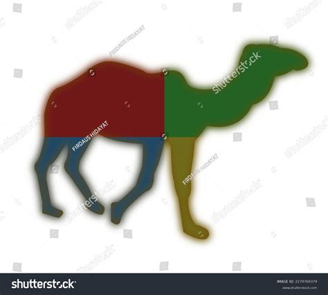 Camel Black Silhouette Vector Isolated White Stock Illustration ...