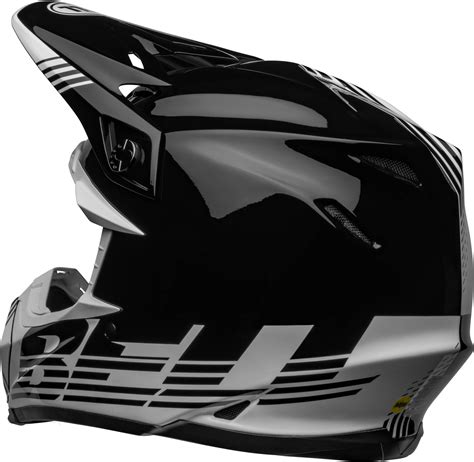 Bell Helmet Moto Mips Louver Black White