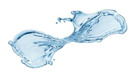 Premium Photo | Blue water splash isolated on white background