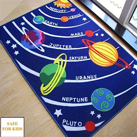 100% Nylon Blue Kids Area Rug for Boys Area Carpets for Children Kids ...