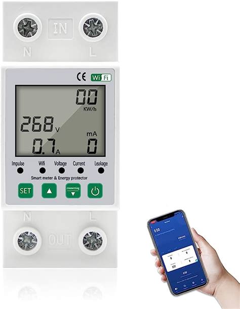 Mengtech Phasig Stromz Hler Hutschiene Digitale Lcd Stromz Hler Wlan