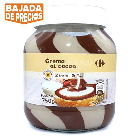 Carrefour Crema De Cacao Con Leche Y Avellanas Carrefour Sin Gluten G