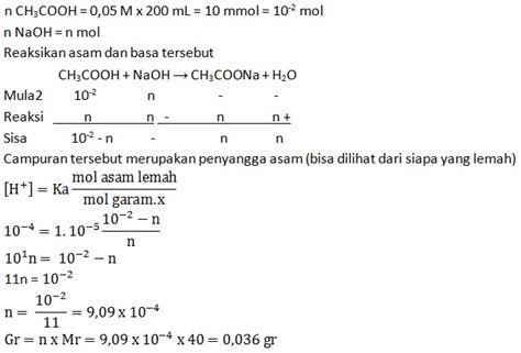 Contoh Soal Larutan Penyangga Asam Basa Kumpulan Contoh Surat Dan