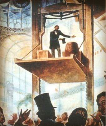 Elisha Otis invented the a "safety hoist", which was the first elevator equipped with a safety ...