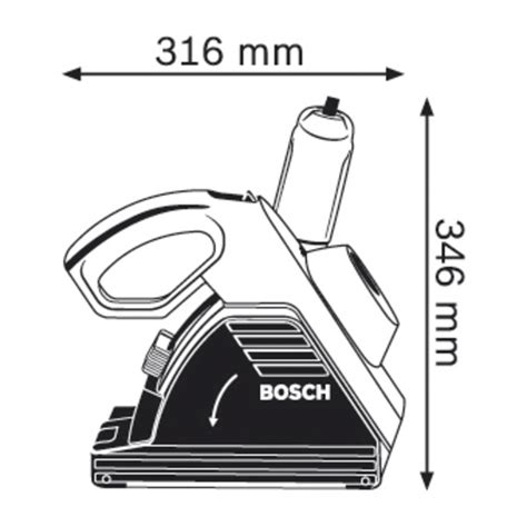 Bosch Professional Muurfrees Gnf Ca Professional Lamellenfrees Blauw