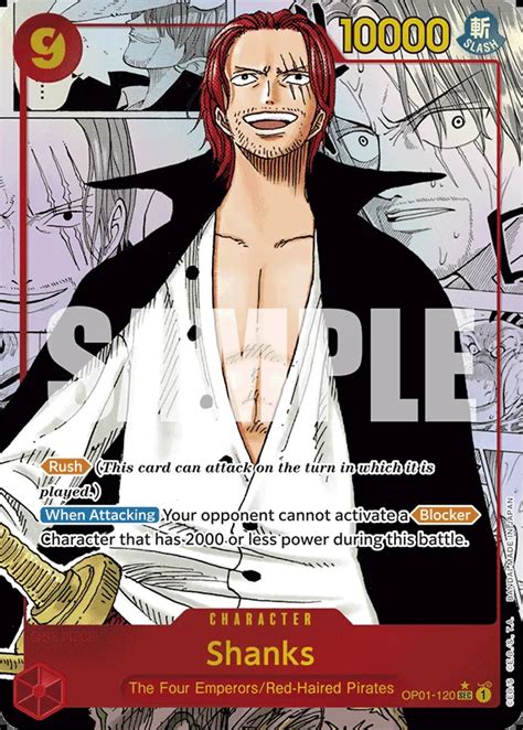 OP01 120 P4 Shanks Parallel One Piece Card Game Card OnePiece Gg