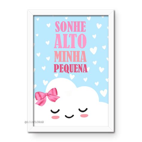 Quadro Infantil Para Quarto De Menina Nuvem