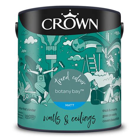 Botany Bay Greens Matt Emulsion Walls Ceilings Crown Paints