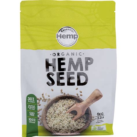 Essential Hemp Organic Hemp Seeds Hulled 1kg Oz Chemist Australia