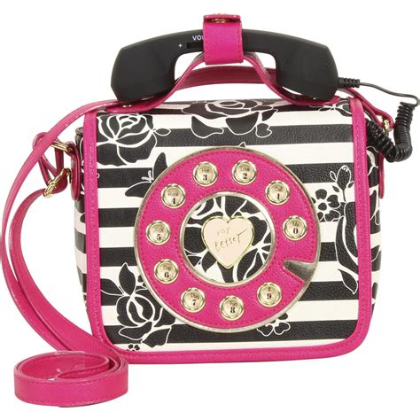 Betsey Johnson Kitsch Must Have Mini Phone Crossbody Handbag