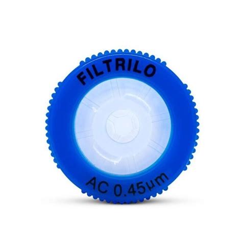 Filtro de seringa Acetato de Celulose Hidrofílico Poro 0 45 μm