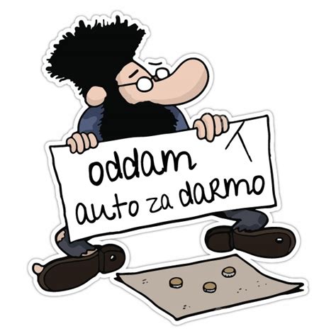 AUTO OD BEZDOMNEGO 2 Naklejka Drukowana 25 Cm 12840998227