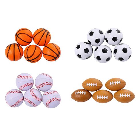 Toy Bouncy Balls Rugby Baseball Squeeze Ball Mini Basketball Toys Funny