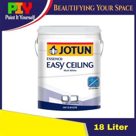 Jotun Essence Easy Ceiling White Paint Cat Ceiling Putih 18L 18