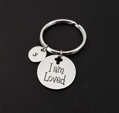 Custom Keychain Bible Verse Keychain Custom Gift I Am Etsy