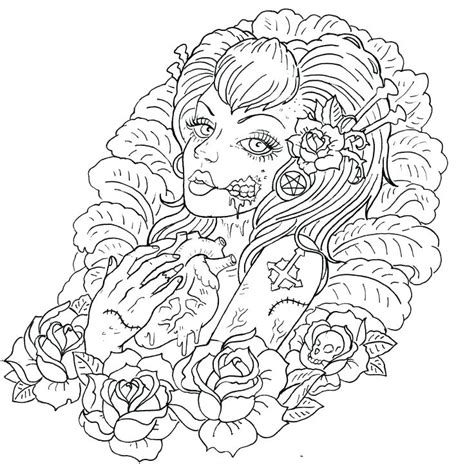 Free Printable Tattoo Coloring Pages At Free