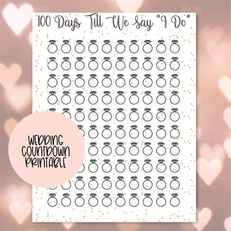 Free Printable Wedding Countdown - FREE Printable A-Z