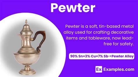 Pewter (Tin and Lead) - Definition, Structure, Preparation, Properties ...