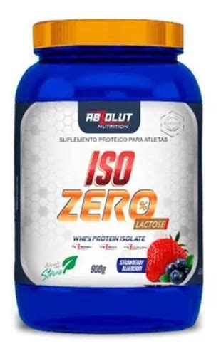 Whey Isolado 900g Stramberry Bluberry Absolut Nutrition Sabor