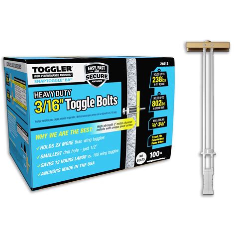 SNAPTOGGLE | Toggle Bolt Anchors | Heavy Duty Toggle Bolts