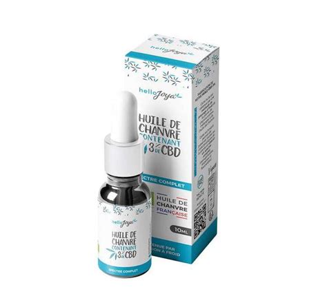 Huile De Chanvre Contenant 3 De CBD Hello Joya 10 Ml La Belle Vie