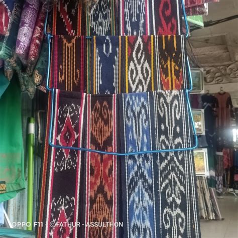 Jual Ikat Kepala Syal Ethnik Dayak Kalimantan Kain Tenun Ethnik