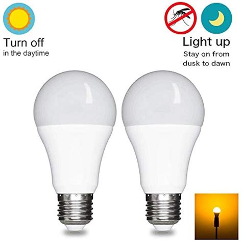 Dusk To Dawn Light Bulb Led Outdoor Lighting Sensor Smart Yellow Bug