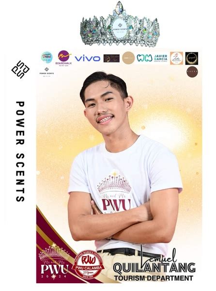 Lemuel Quilantang Mr And Ms Pwu Power Scents Award 2024 Pageant Vote Ph