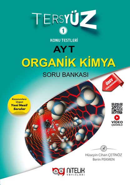 YKS Tersyüz Konu Testleri 1 AYT Organik Kimya Soru Bankası Nitelik