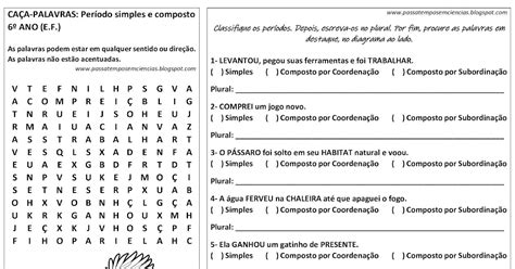 Passatempo É Simples Ou Composto