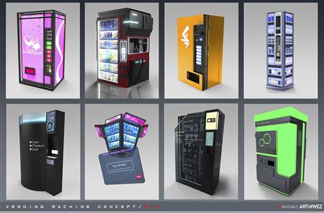 Futuristic Vending Machine Concept Art