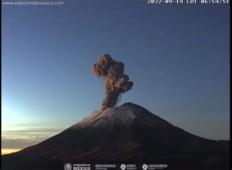 Eruzione Del Vulcano Popocatepeti In Messico Video Meteo Giornale