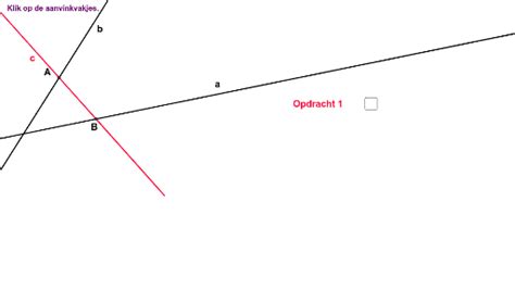 Evenwijdigheid Via Buitenhoeken Zelfde Kant Van De Snijlijn GeoGebra