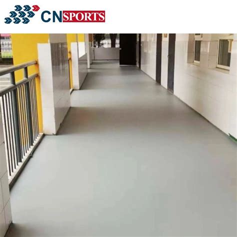 Solvent Free Polyurea Coating Seamless Rubber Flooring For Meeting Room