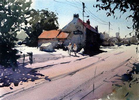 The Plough Inn at Charfield - Original Watercolours by Tim Wilmot