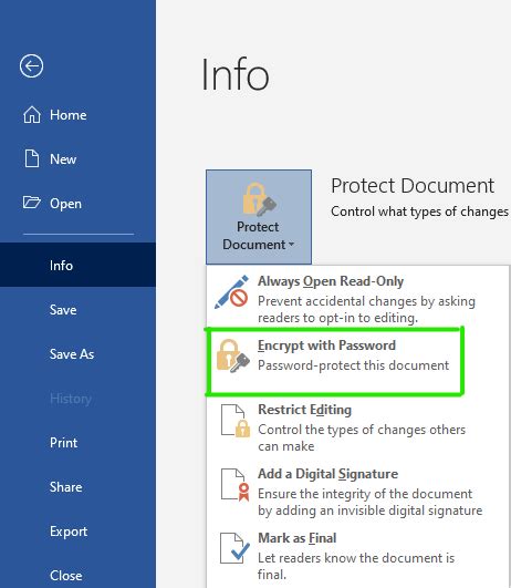 How To Password Protect A Microsoft Word Document Geeksforgeeks