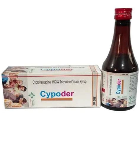 Cypoder Cyproheptadine Hcl And Tricholine Citrate Syrup Ml At Best