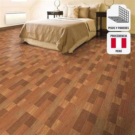 Cerámica Madera Yacila Marrón Maderado 45x45cm 2 08m2 para piso