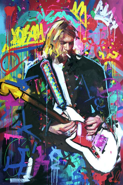 Kurt Cobain Live Painting by Richard Day - Fine Art America