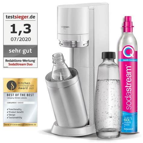 Sodastream Duo White Wassersprudler Inkl Glasflaschen Pet