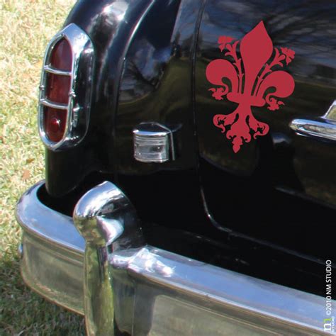 Melrose Fleur De Lis Car Decal Cling Creative Living