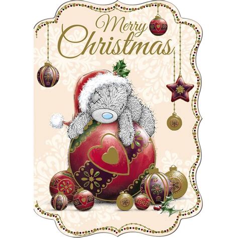 Tatty Teddy On Bauble Me To You Bear Christmas Card Tatty Teddy