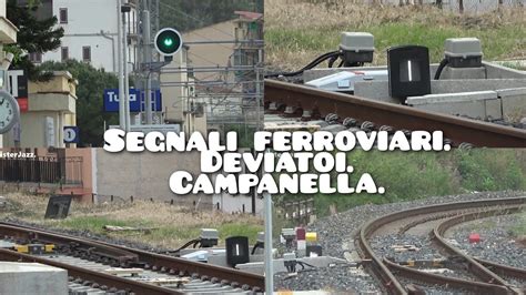 Infrastrutture Ferroviarie Segnali Deviatoi E Campanella Che Suona Per