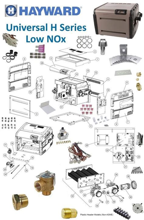 Hayward H200 Pool Heater Parts Diagram