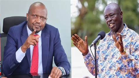 Gachagua Ukicheza Na Mimi Nitakuuaangry Moses Kuria Sends A Tough