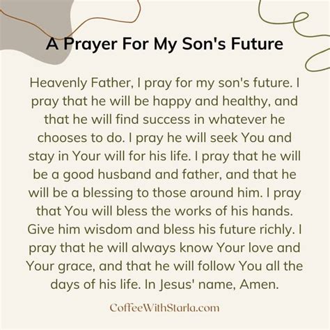 A Mother S Prayer For Her Son 10 Powerful Prayers Coffee With Starla