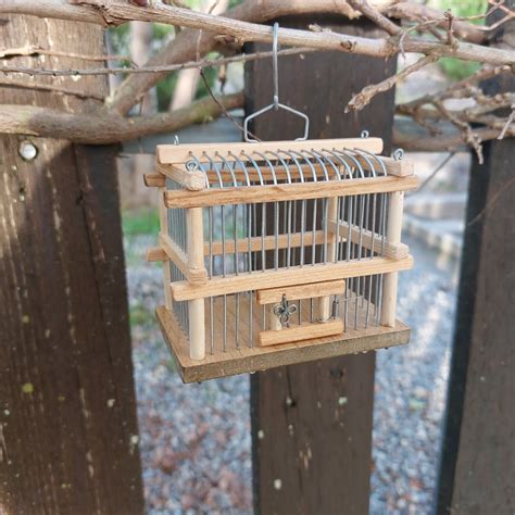 Wooden Bird Transport Cage Padaworks