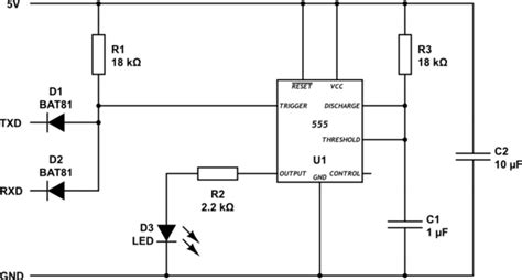 Arduino Driving One Activity Led With Two Inputs Tx Rx Electrical